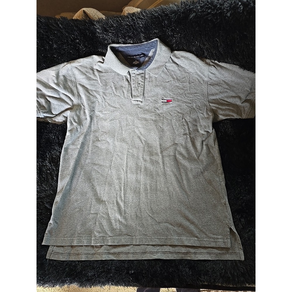 TOMMY HILFIGER‎ MEN'S CLASSIC FIT POLO SHIRT, Men's Size M, Gray/Grey